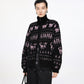 Miao Jacquard Double-Zip Knit Jacket