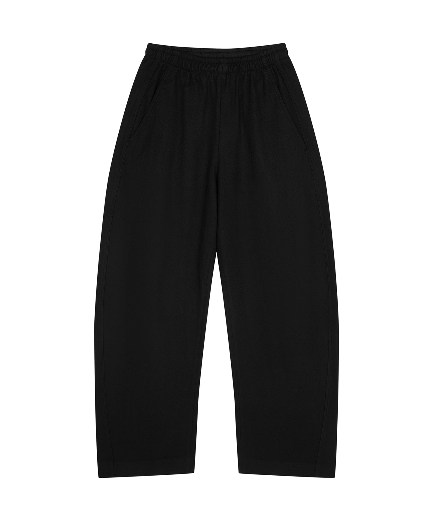 Oversized Wool Banana Trousers