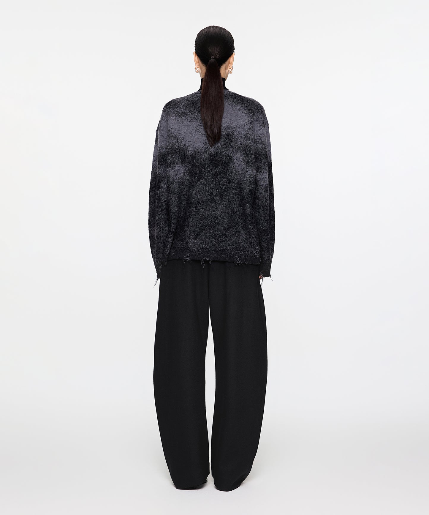 Oversized Wool Banana Trousers