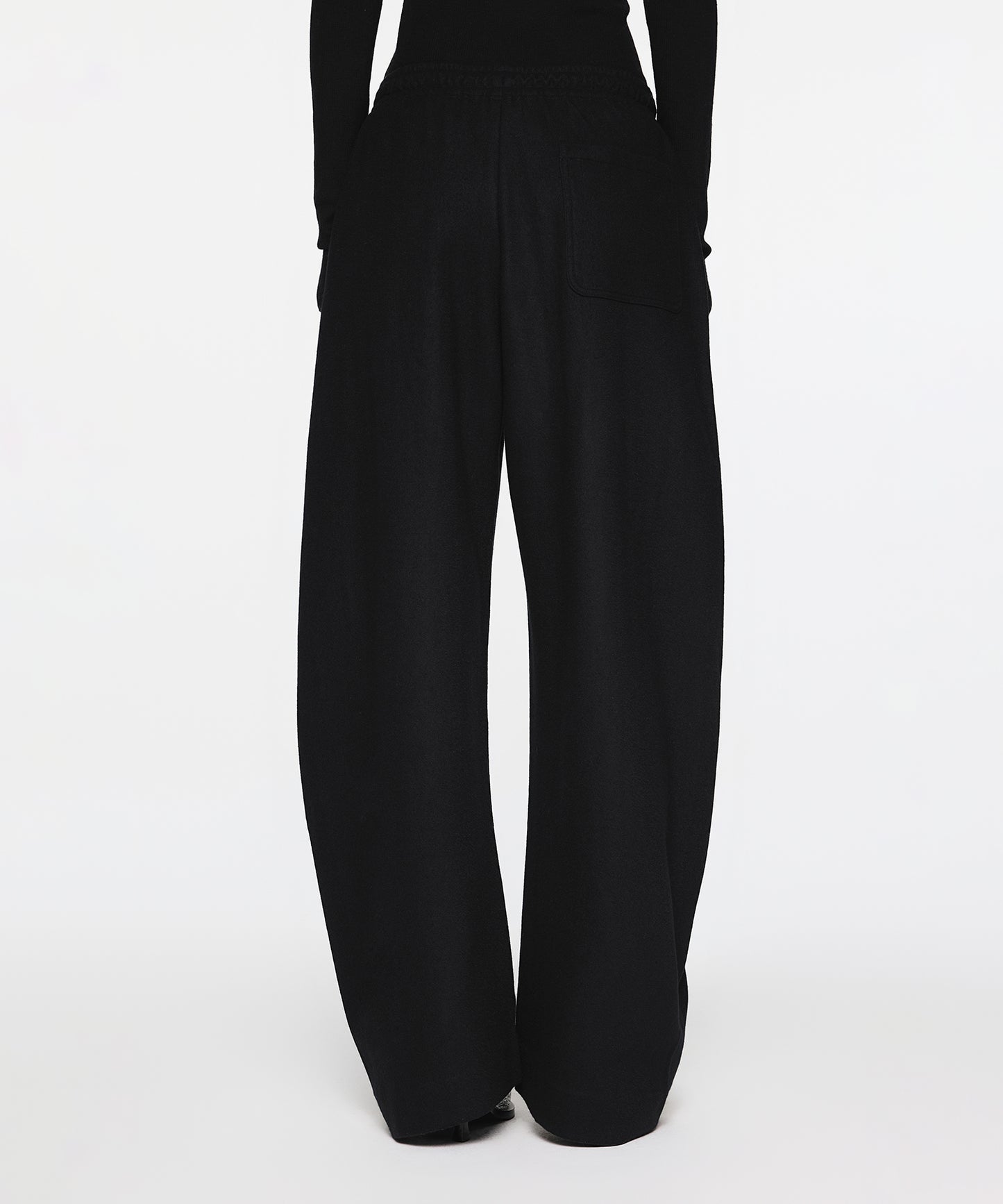 Oversized Wool Banana Trousers