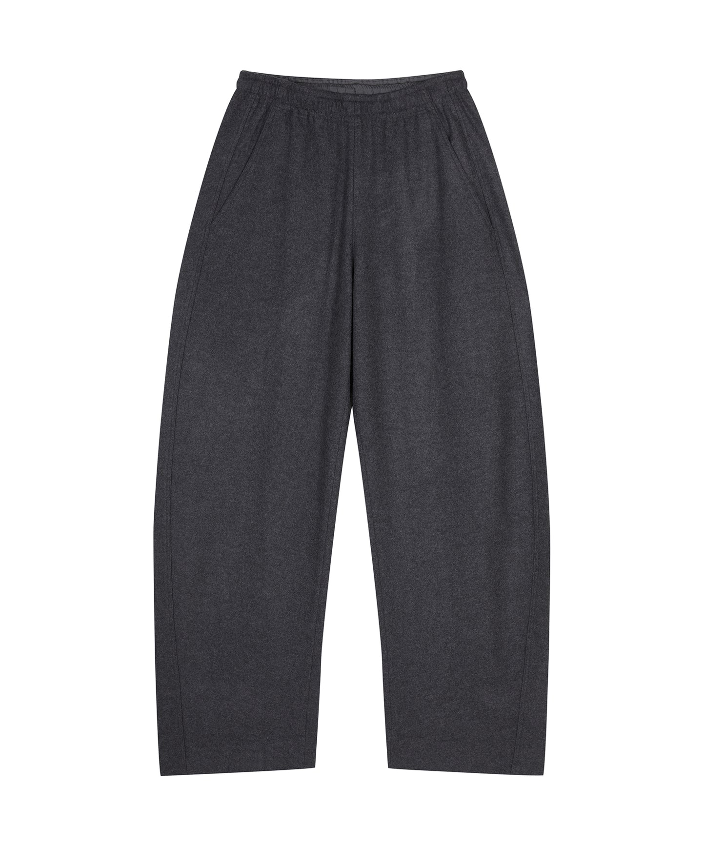 Oversized Wool Banana Trousers