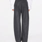 Oversized Wool Banana Trousers