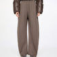 Oversized Wool Banana Trousers