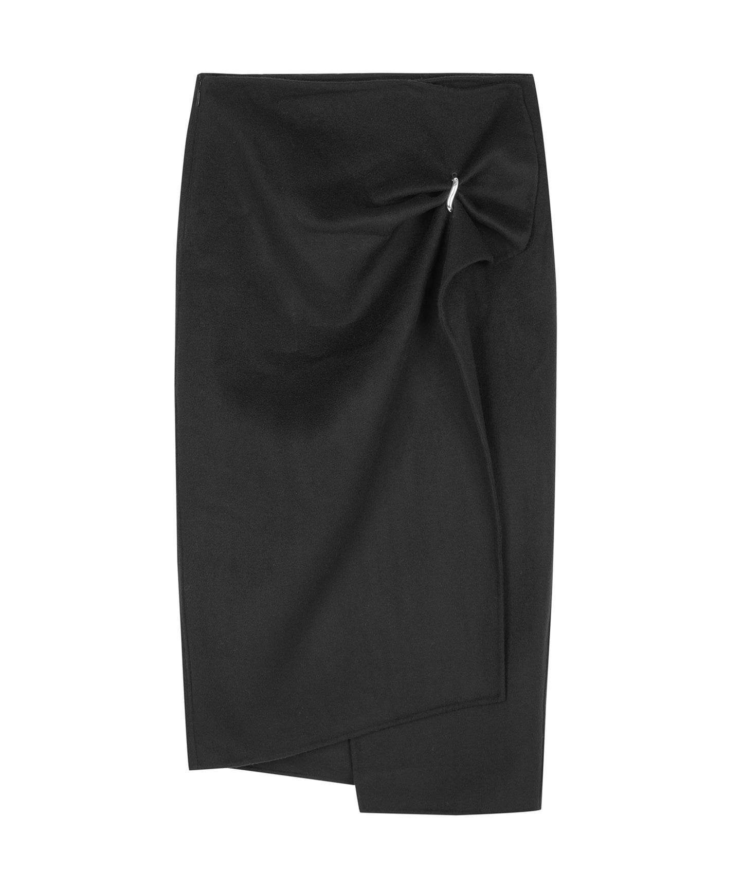 Asymmetrical Tuck Skirt