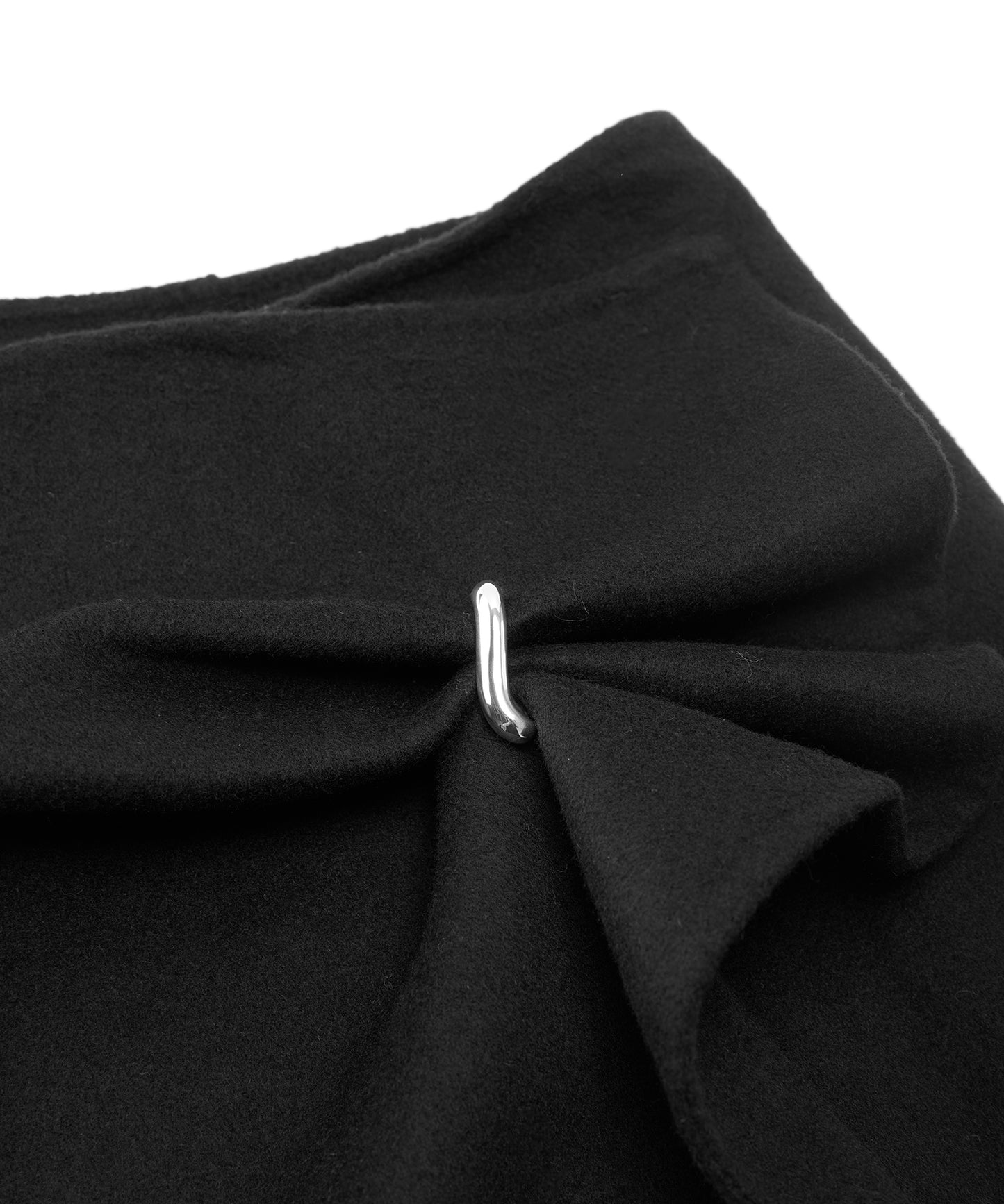 Asymmetrical Tuck Skirt