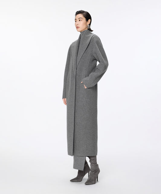 2-way Stand-collar Long Coat