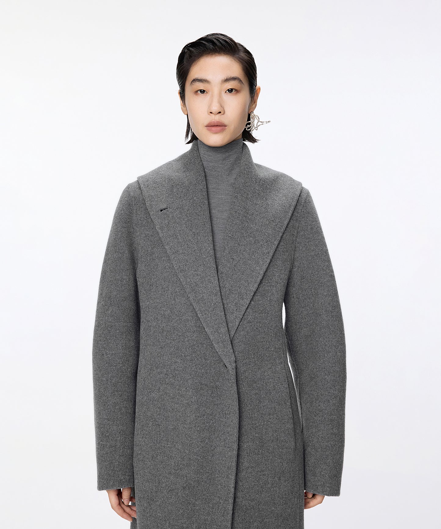 2-way Stand-collar Long Coat