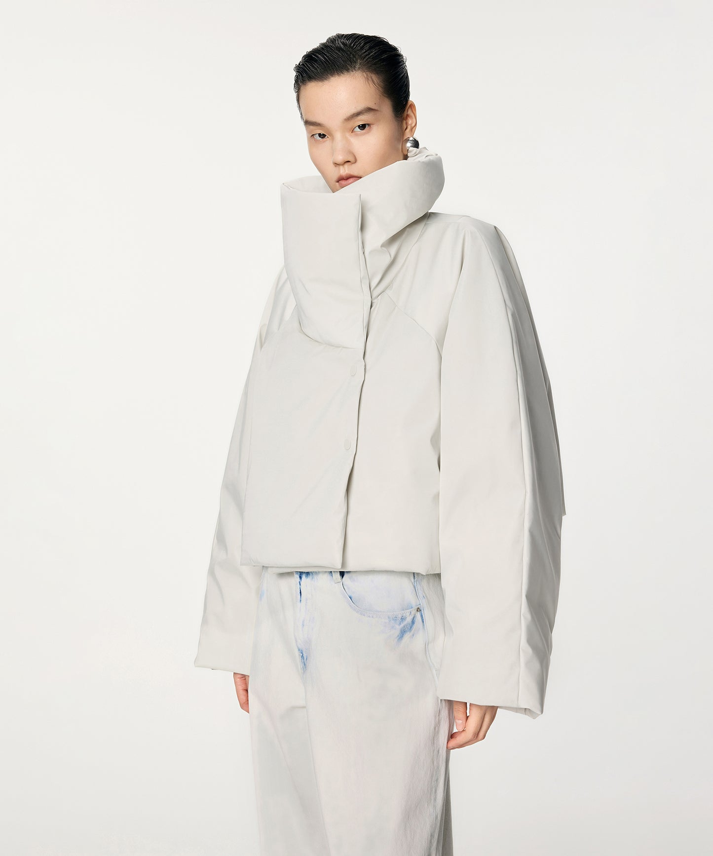 Matte Cropped Down Jacket