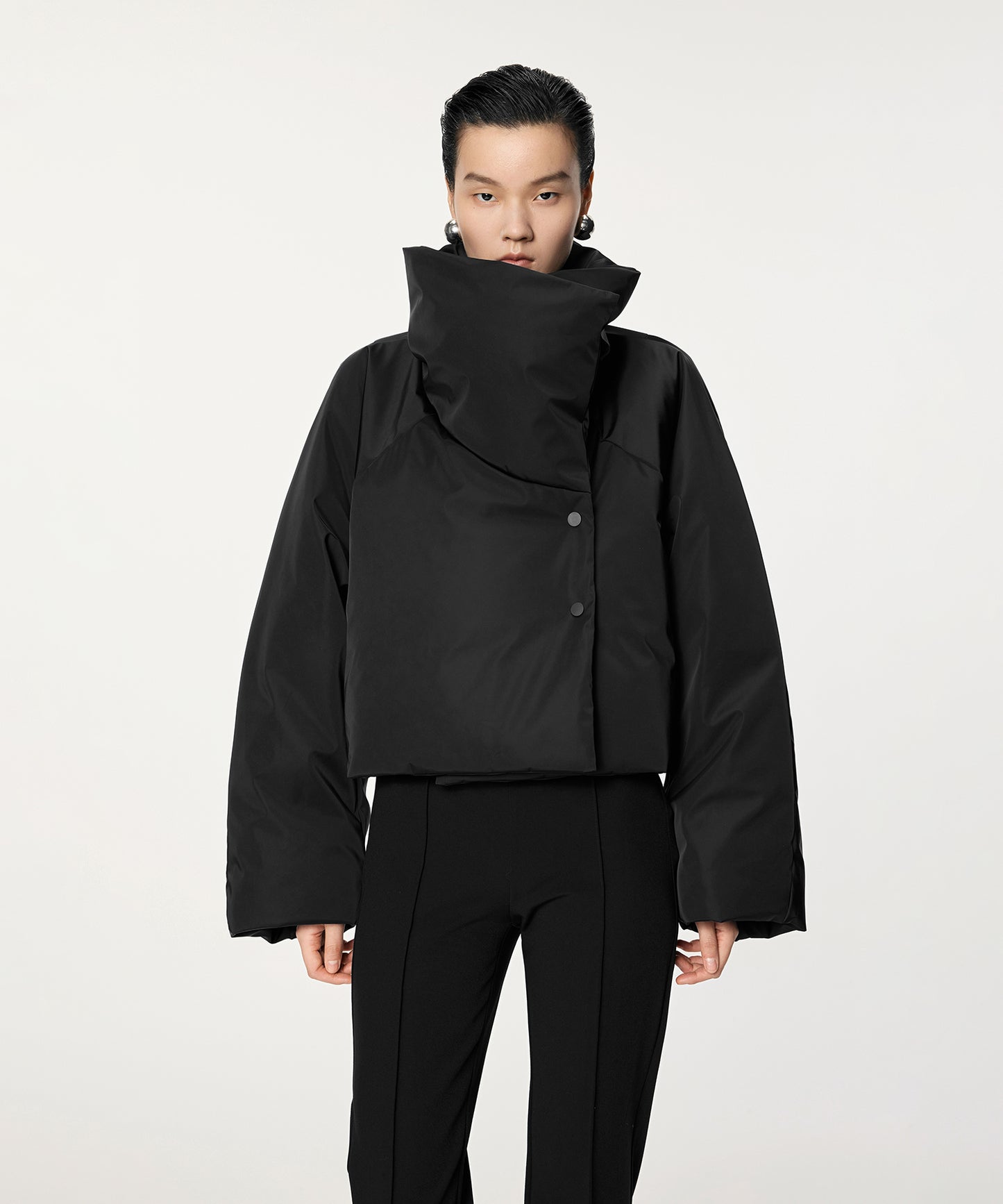 Matte Cropped Down Jacket