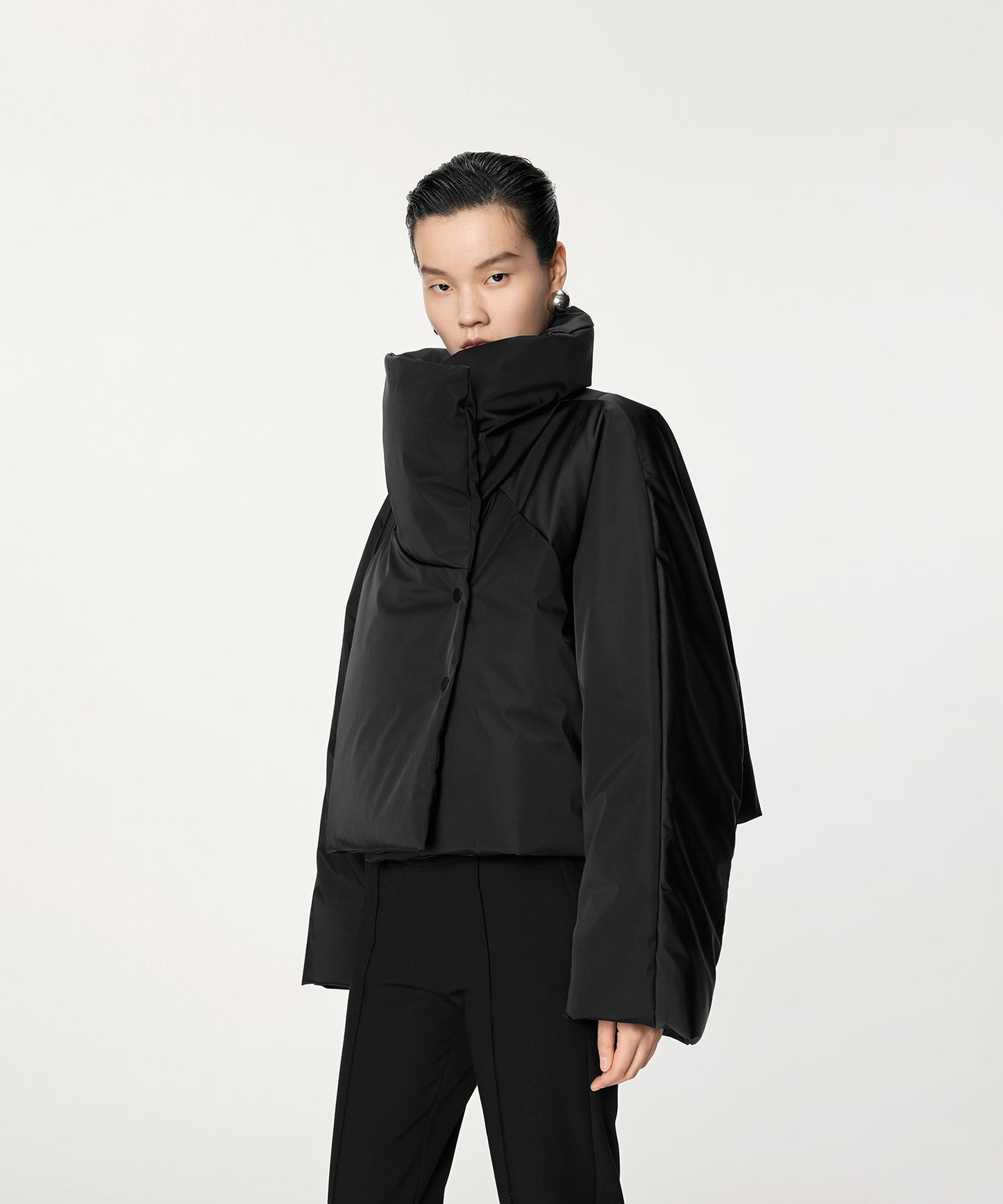 Matte Cropped Down Jacket