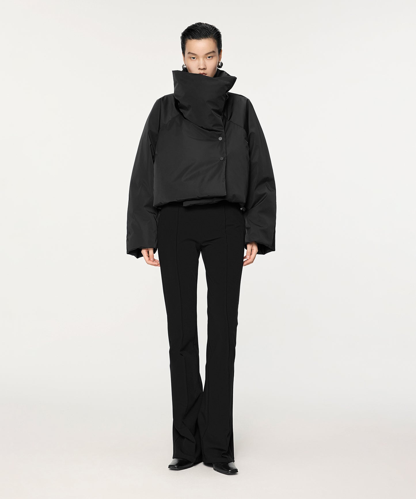 Matte Cropped Down Jacket