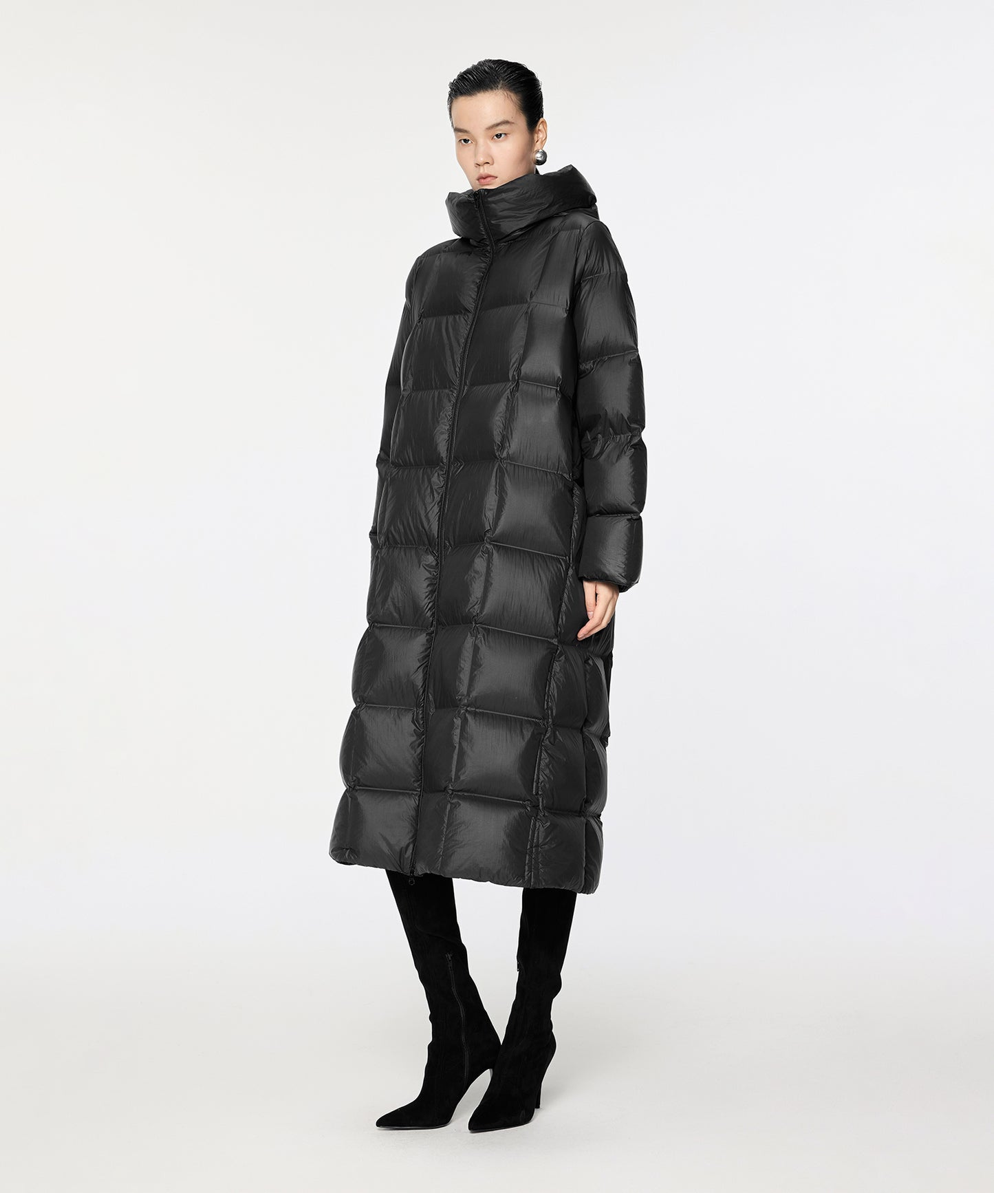 Slim-fit Long Down Coat