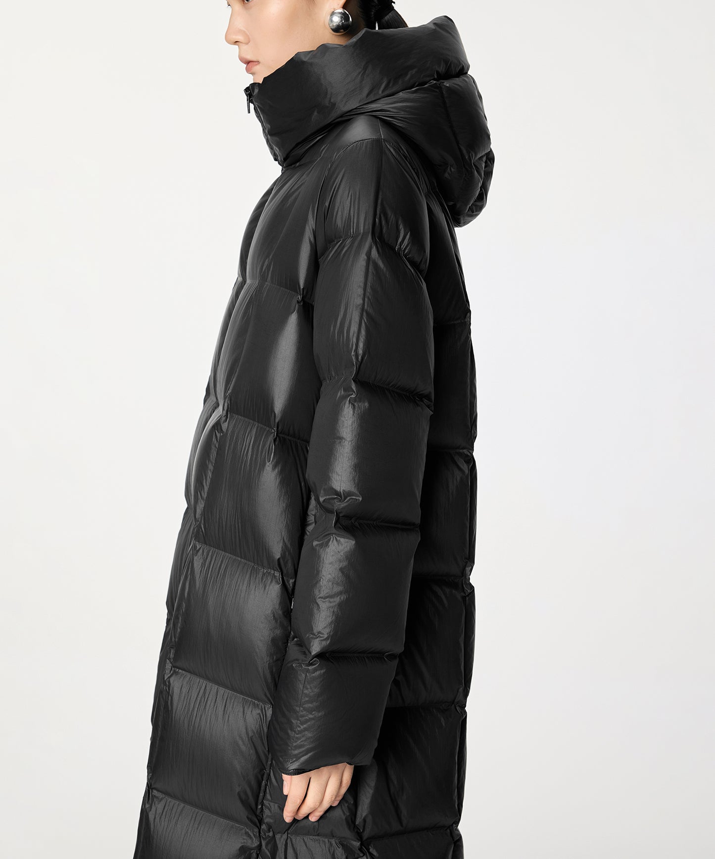 Slim-fit Long Down Coat