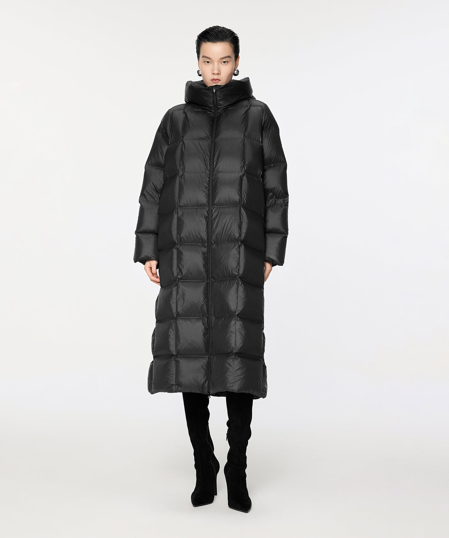 Slim-fit Long Down Coat