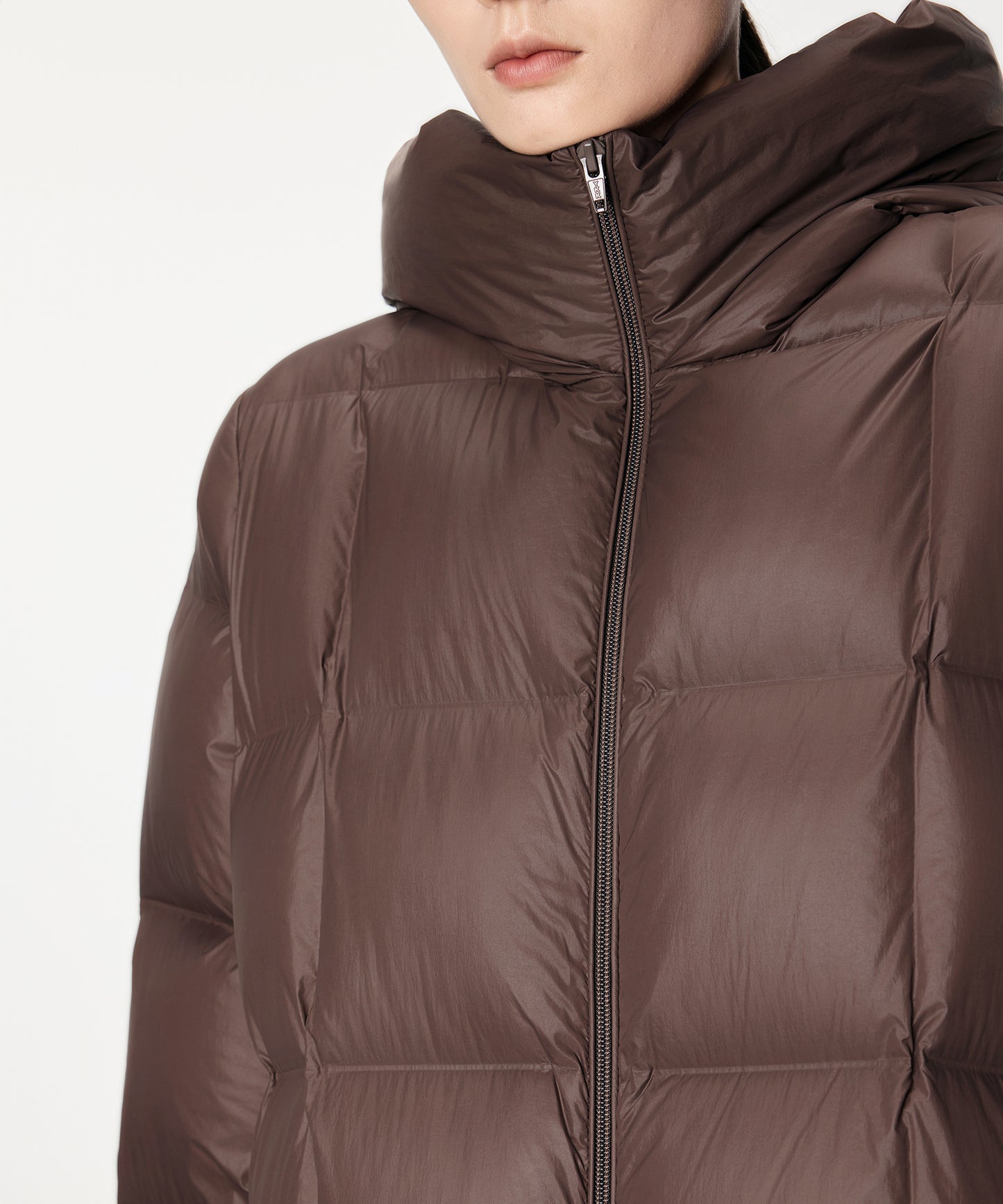 Slim-fit Long Down Coat