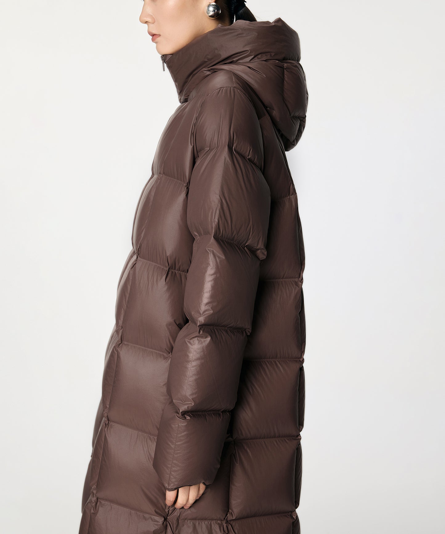 Slim-fit Long Down Coat