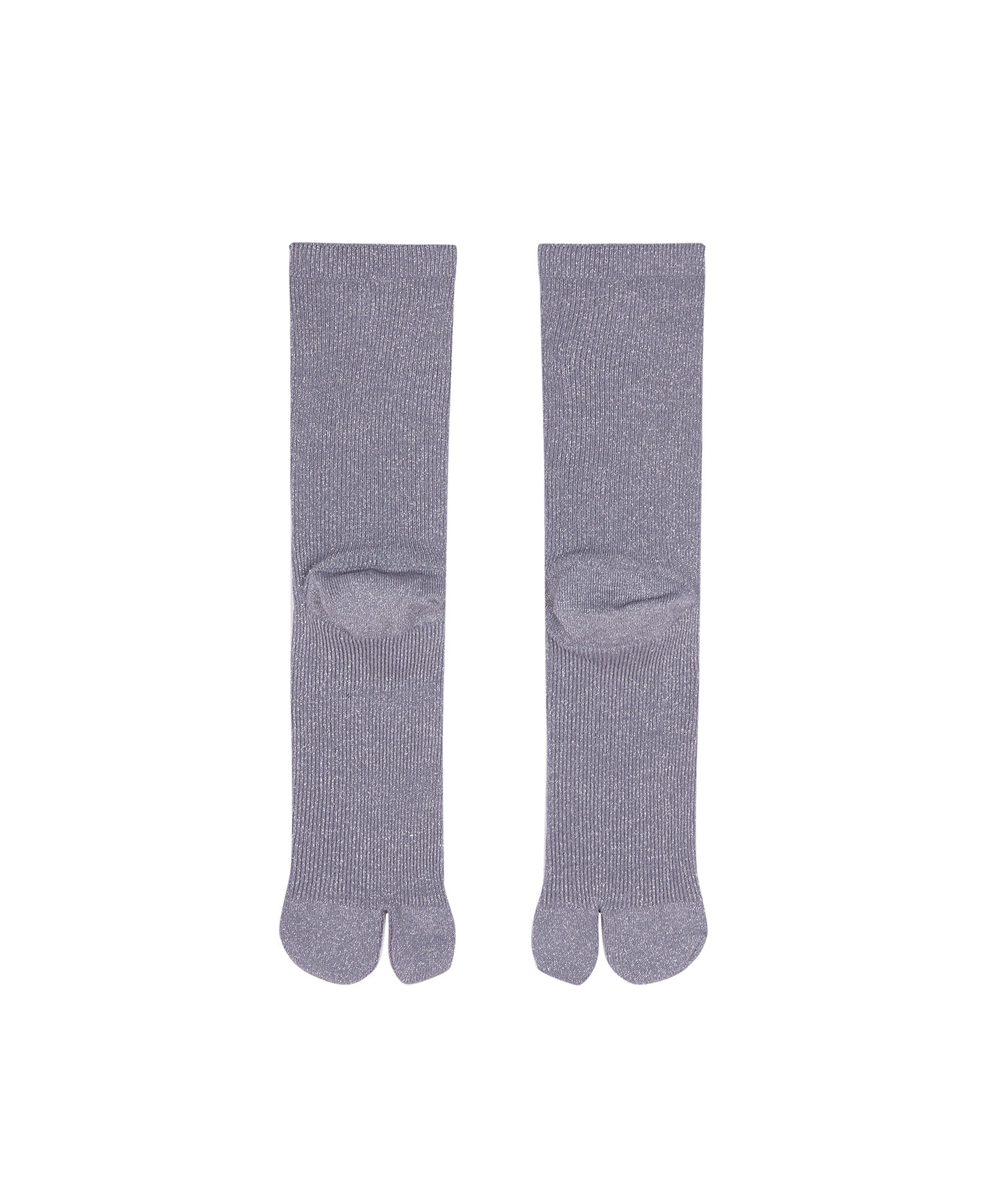 Lame Ribbed Tabi Socks