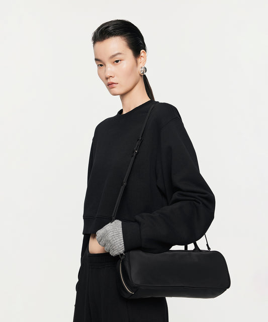 Elongated Boston Shoulder Bag