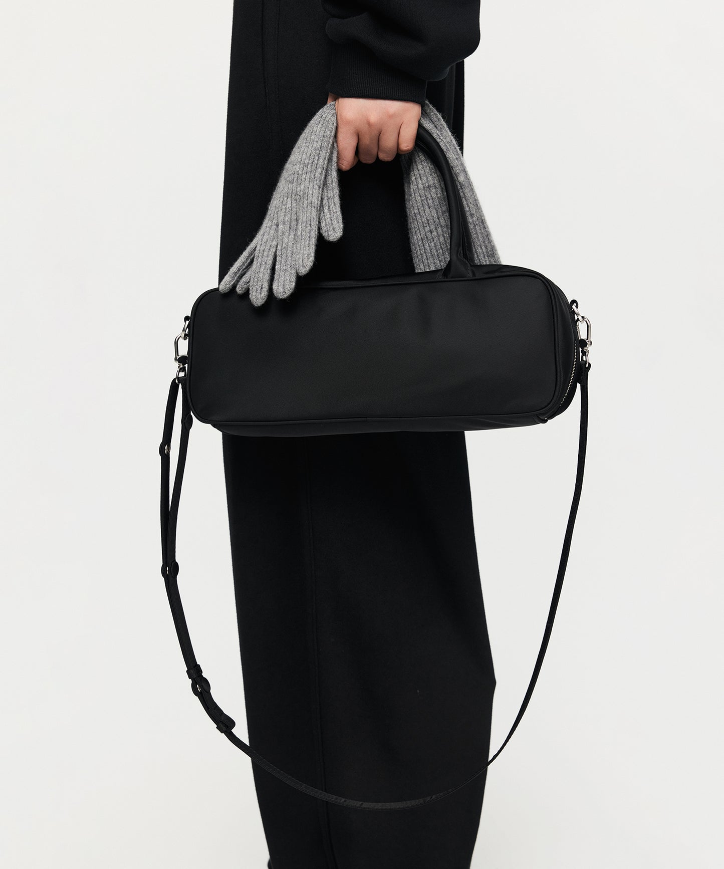 Elongated Boston Shoulder Bag