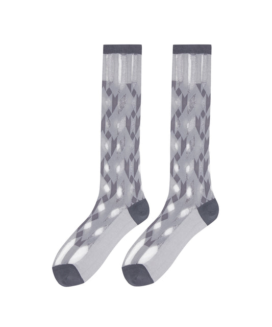 Glamour Sheer Lame Socks