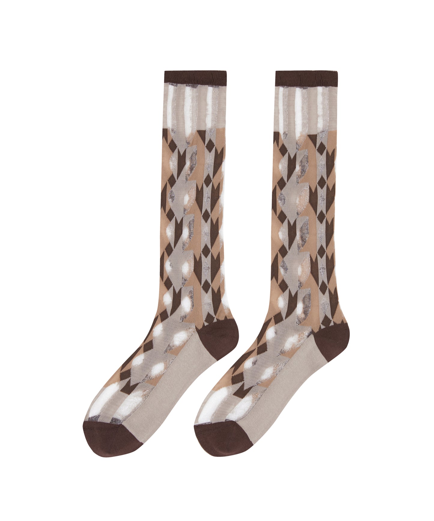 Glamour Sheer Lame Socks