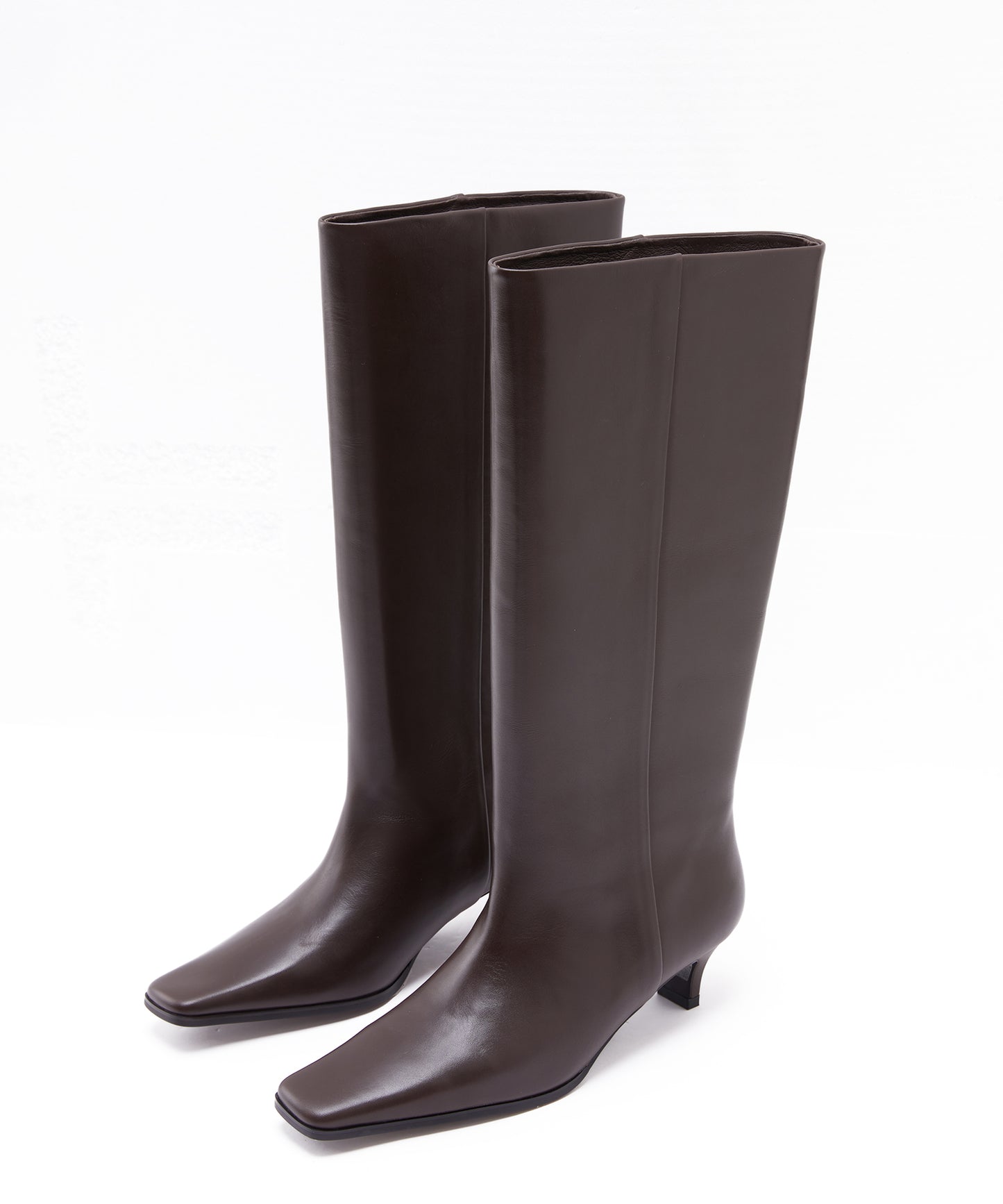 Elegant Square-toe Long Boots