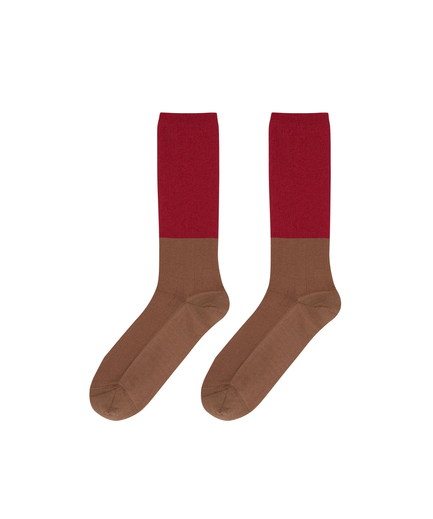 Color-block Jacquard Socks