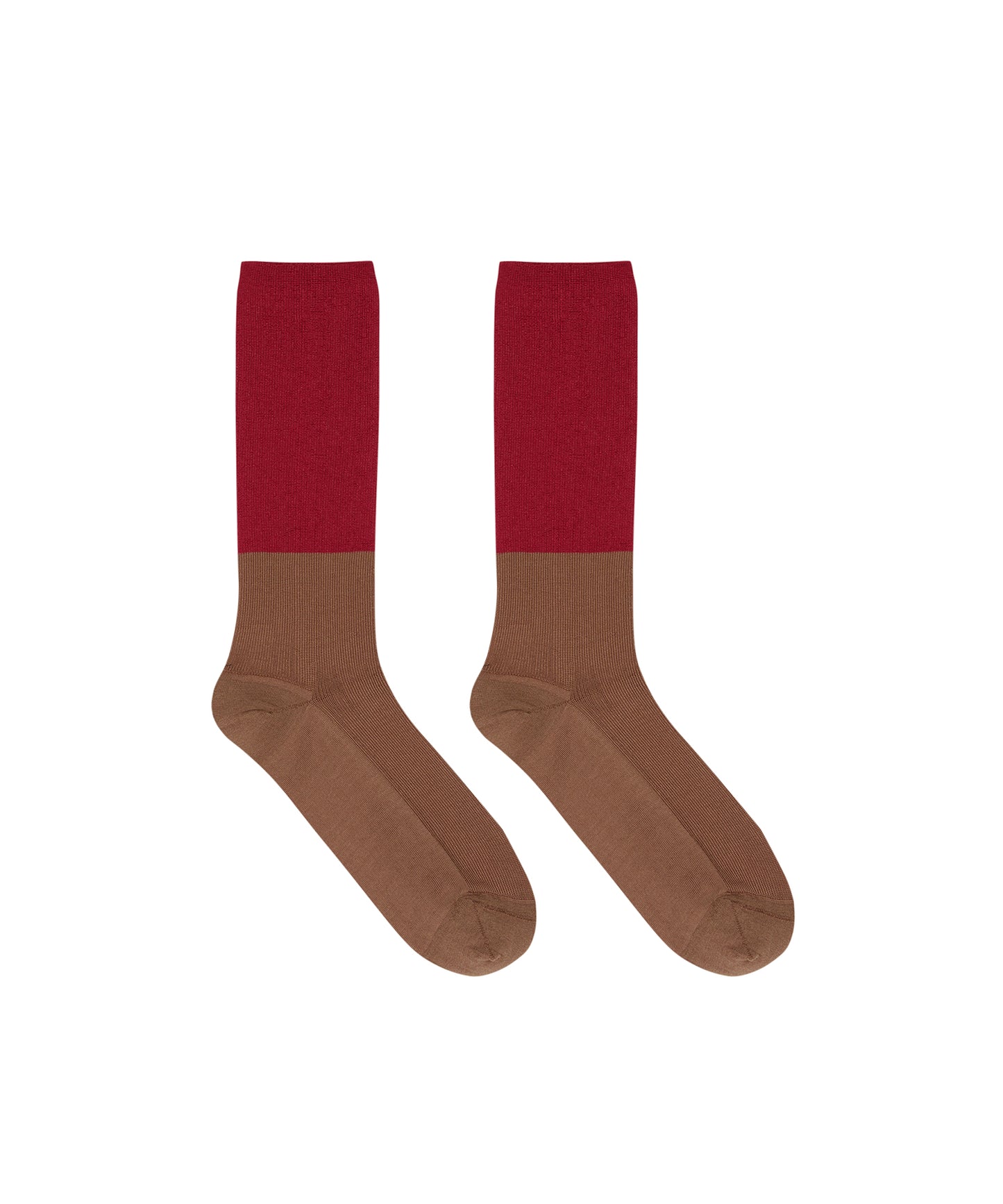 Color-block Jacquard Socks