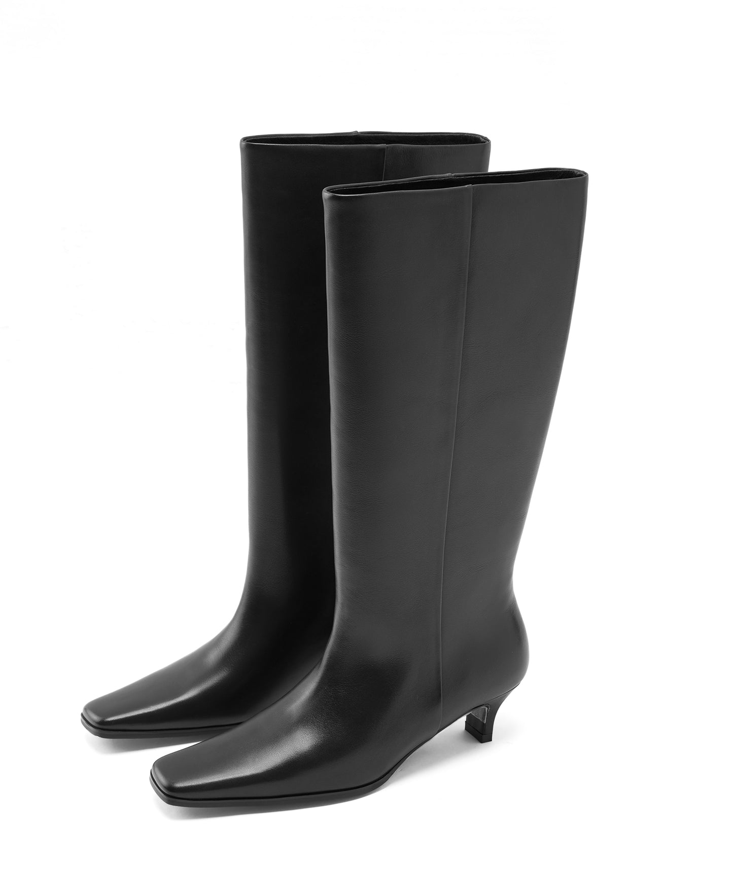 Elegant Square-toe Long Boots