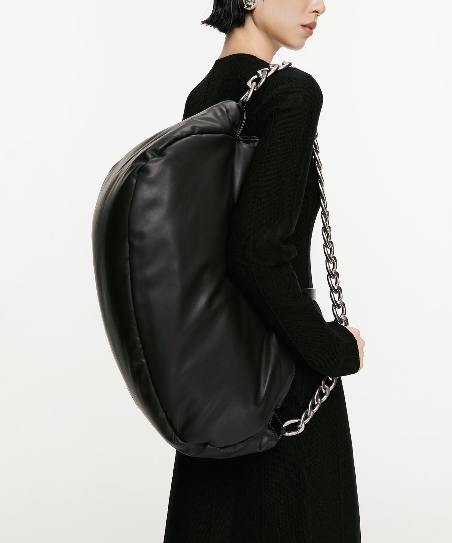 Padded Chain Shoulder Big Bag