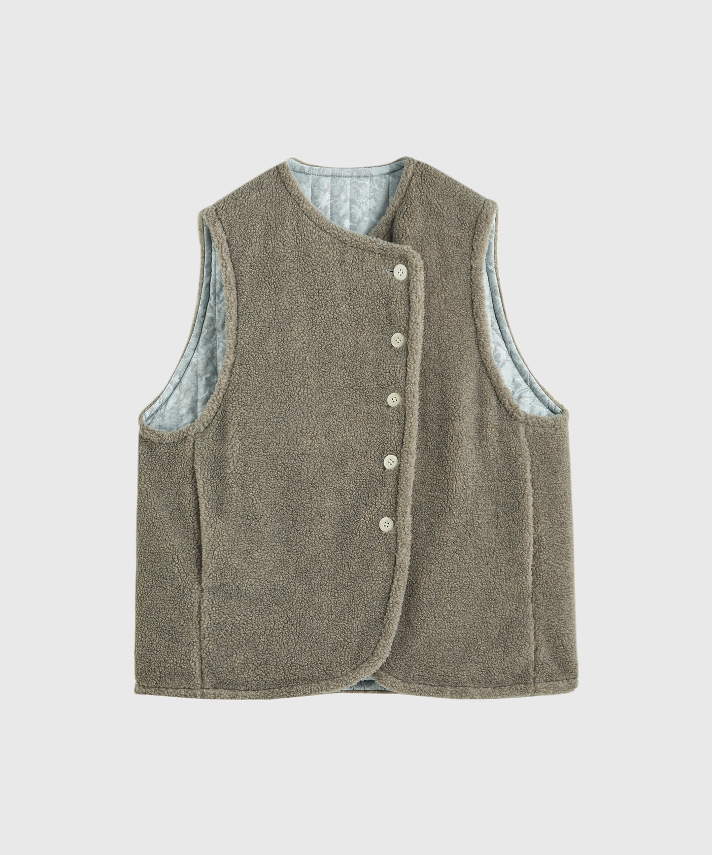 HOME Reversible Cozy Boa Vest