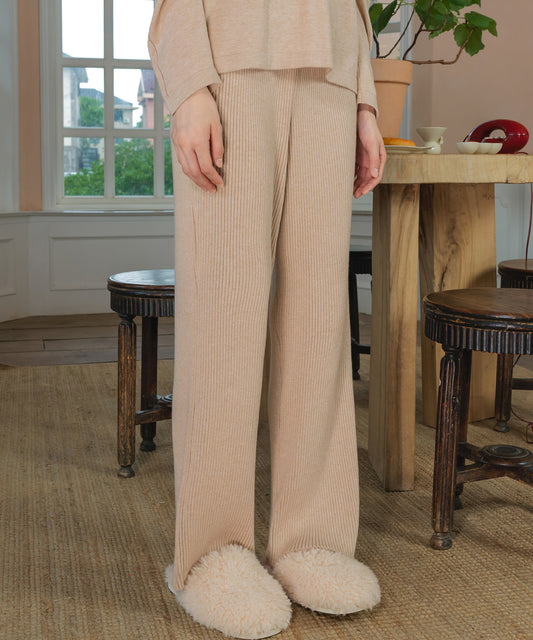 HOME Ribbed-knit Pants