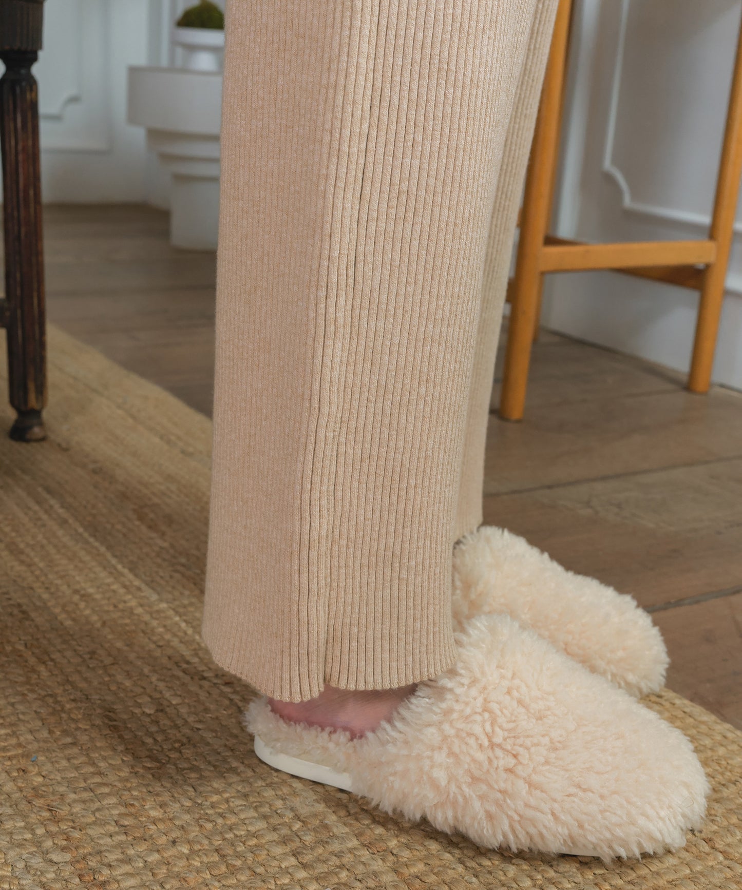 HOME Ribbed-knit Pants