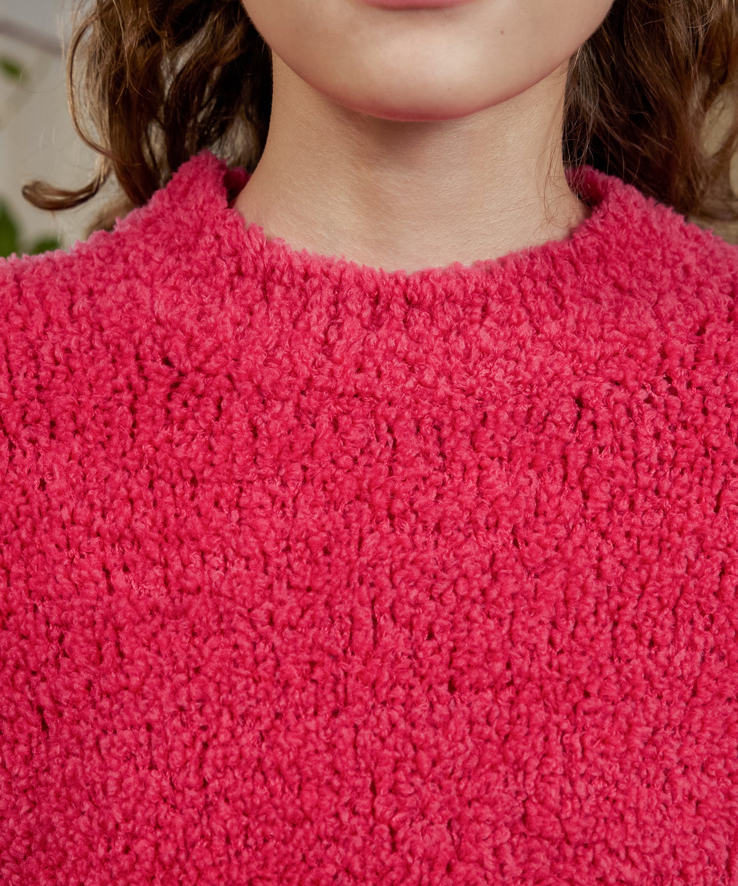 HOME Chenille Ribbed-trim Sweater