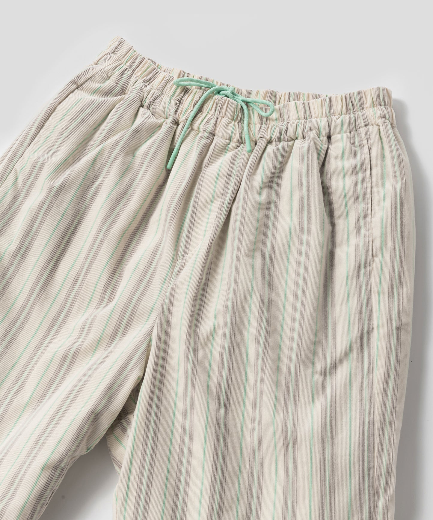 HOME Striped Corduroy Quited Pants