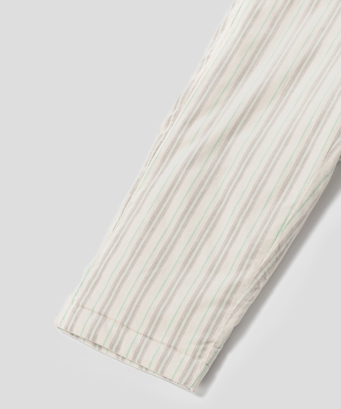 HOME Striped Corduroy Quited Pants