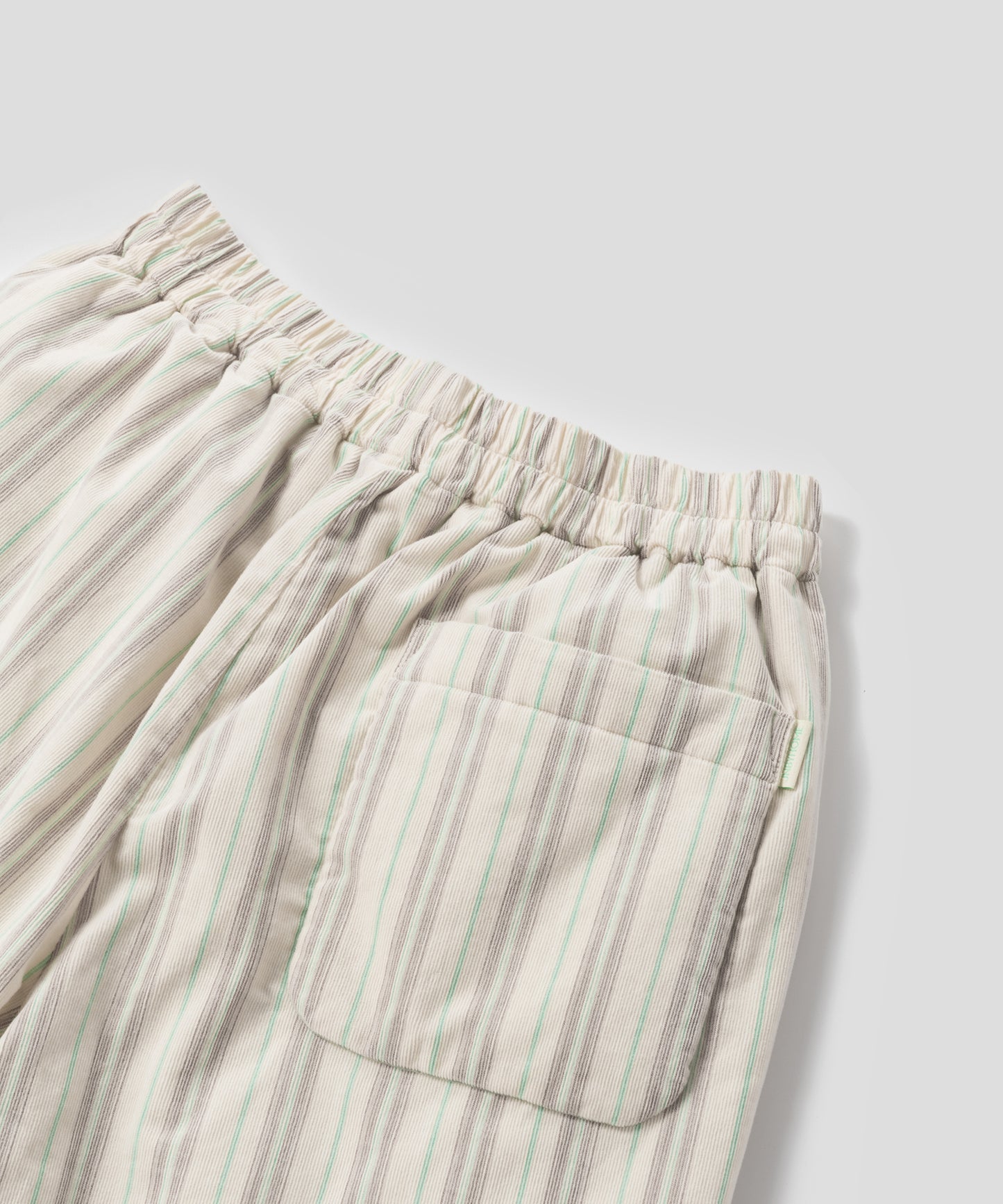 HOME Striped Corduroy Quited Pants