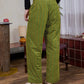 HOME Striped Corduroy Quited Pants