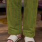 HOME Striped Corduroy Quited Pants