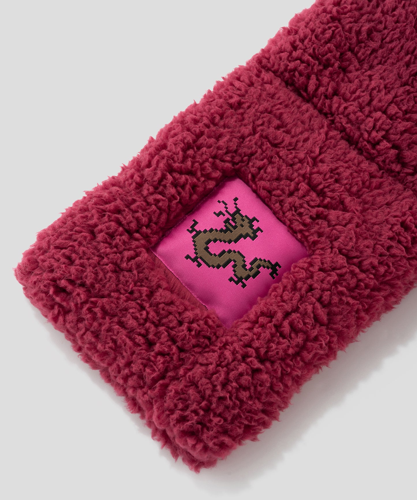 HOME Pixel Art Dragon Boa Fleece Scarf