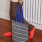 HOME Striped Knit Tote Bag