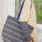 HOME Striped Knit Tote Bag