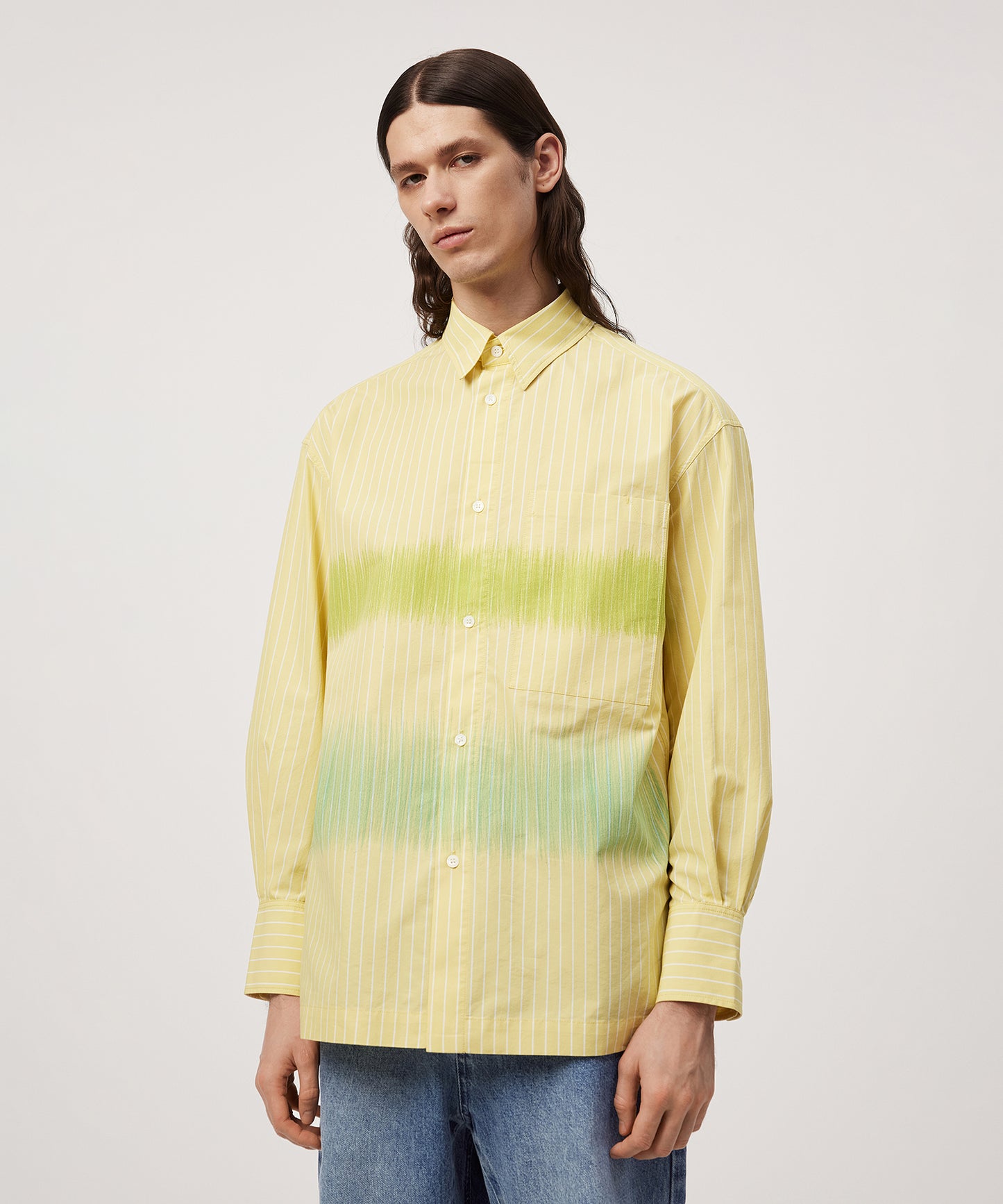 [CROQUIS]Art Stripe Relaxed Shirt