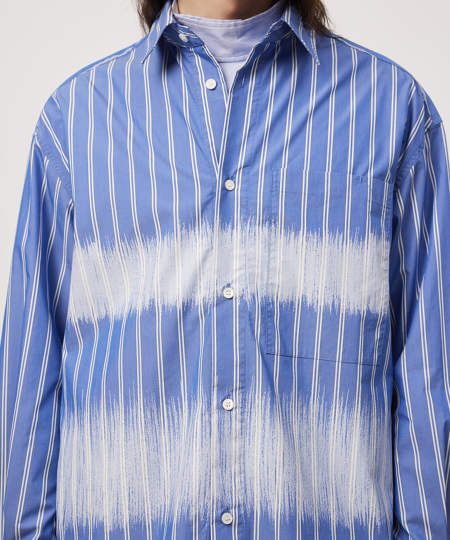 [CROQUIS]Art Stripe Relaxed Shirt