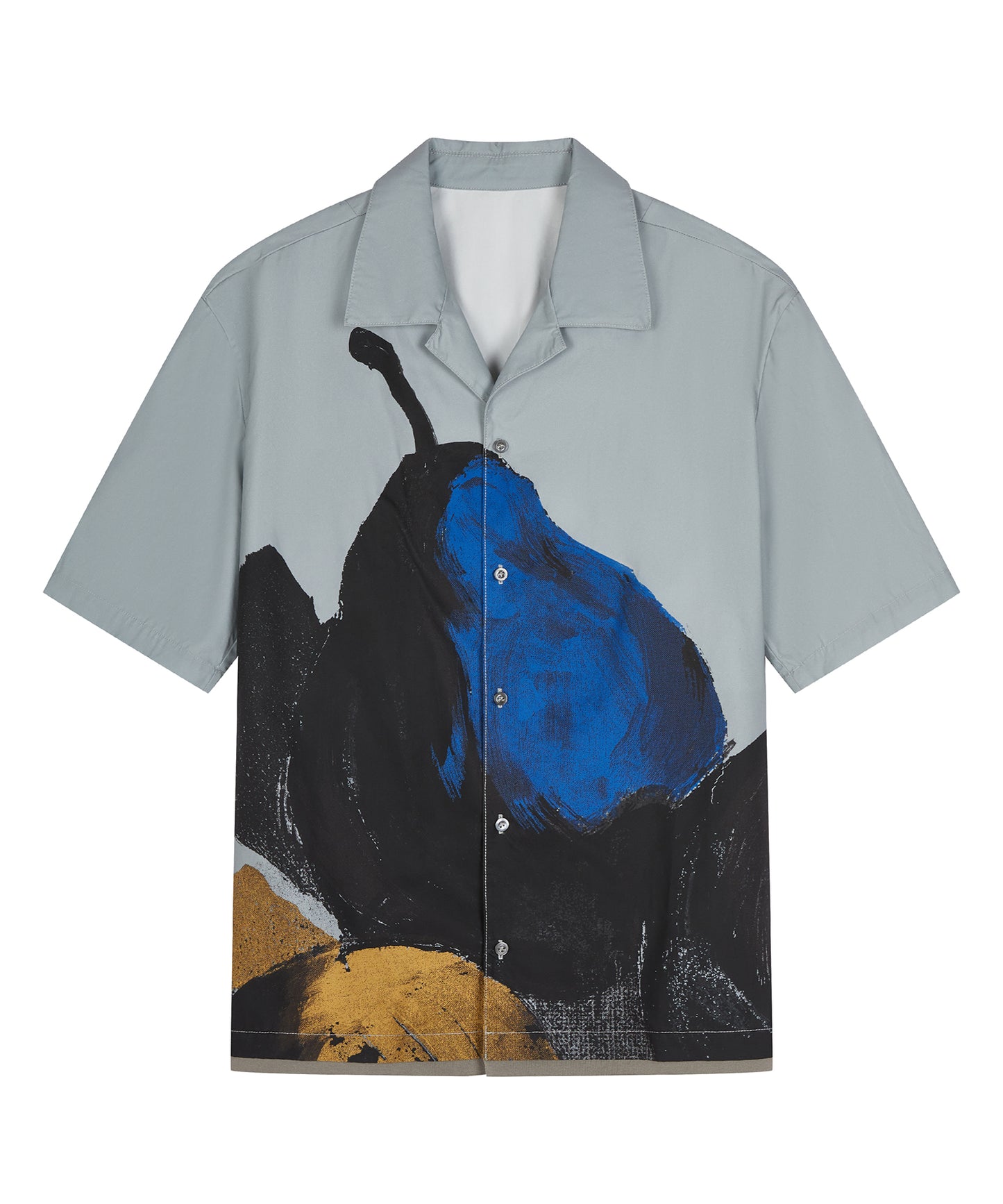 [CROQUIS]Tropical Brushstroke Cuban Shirt