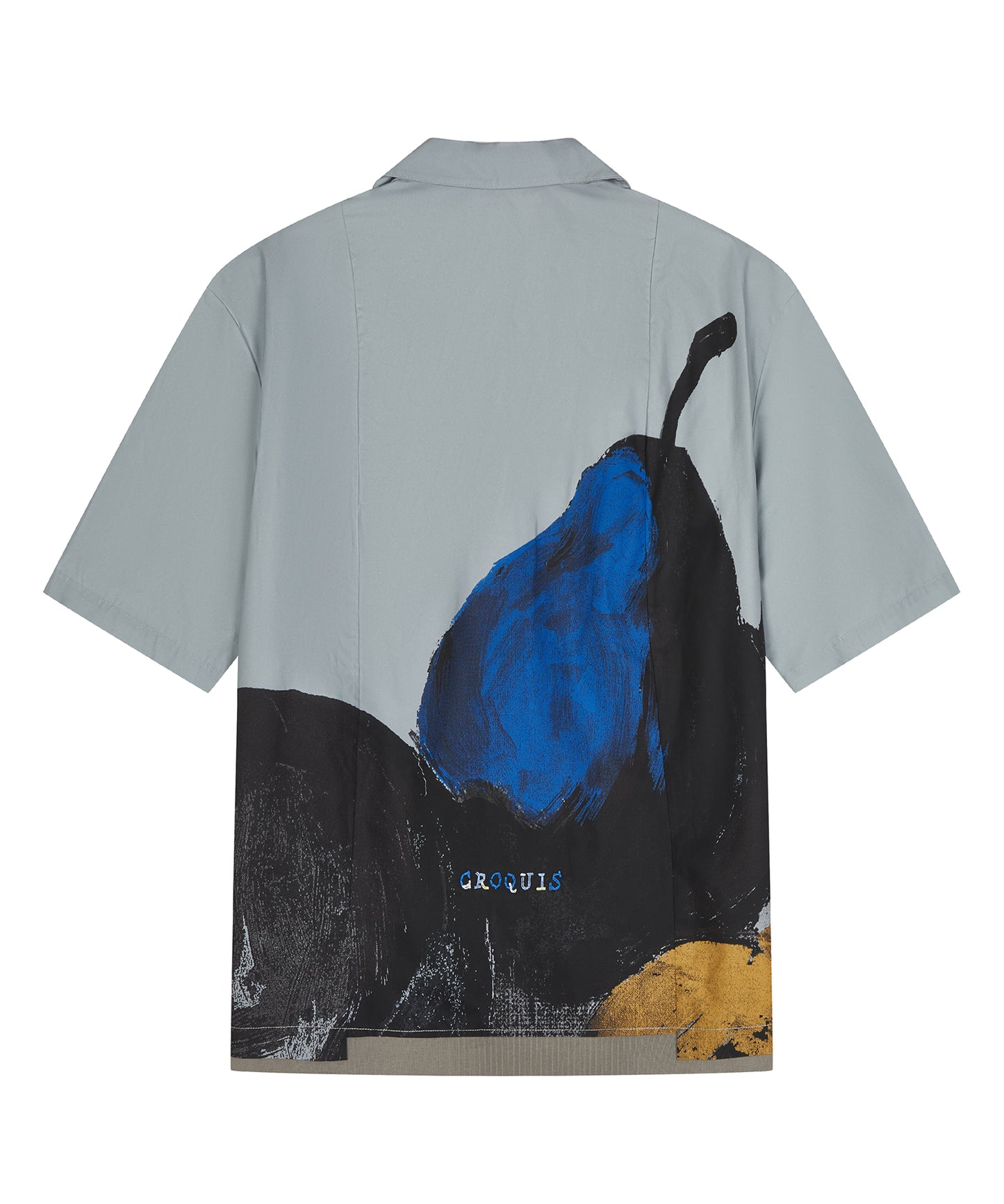 [CROQUIS]Tropical Brushstroke Cuban Shirt