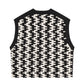 [CROQUIS]Monochrome Geo Knit Vest