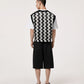 [CROQUIS]Monochrome Geo Knit Vest