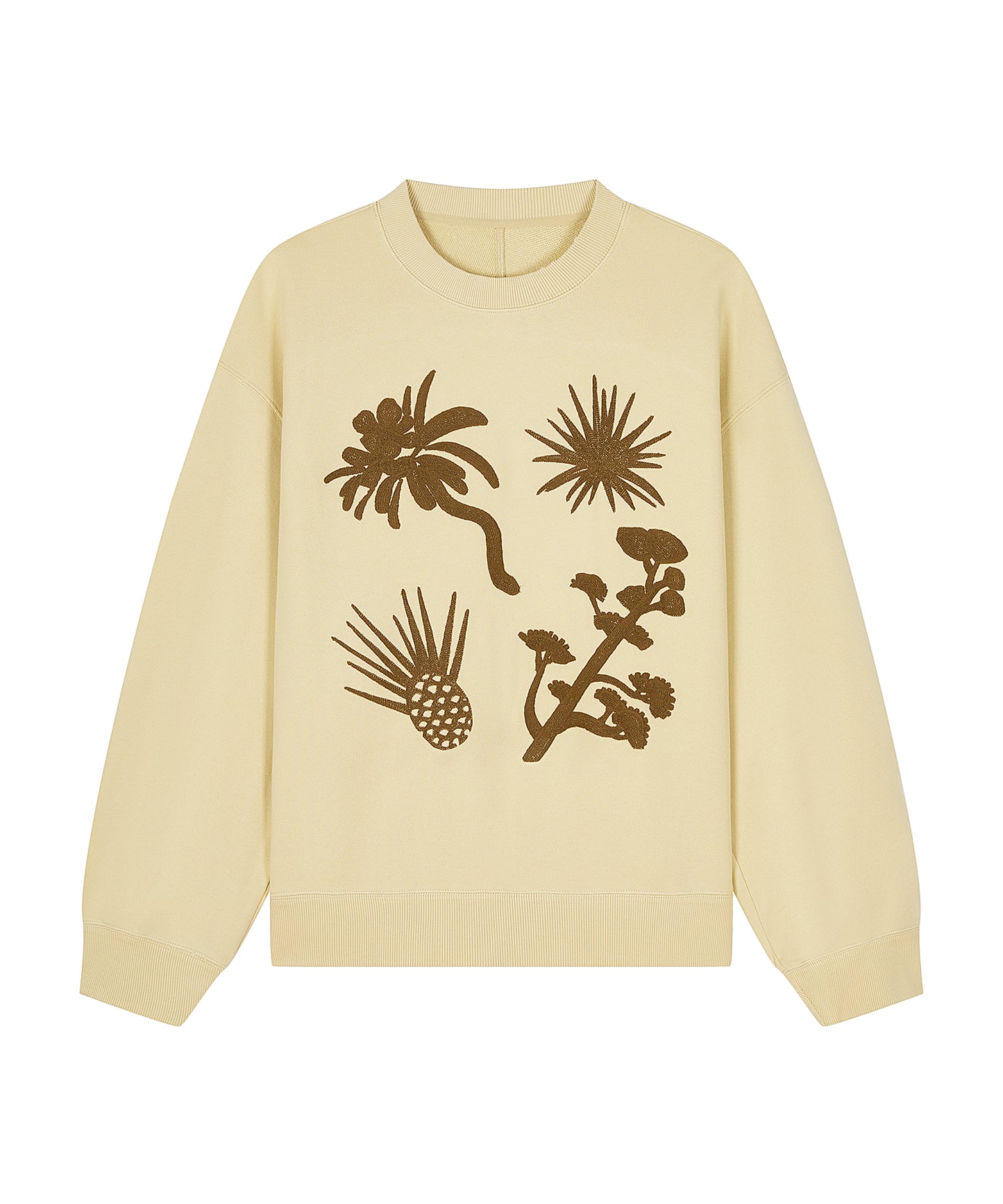 [CROQUIS]Eternal Bloom Embroidered Sweatshirt