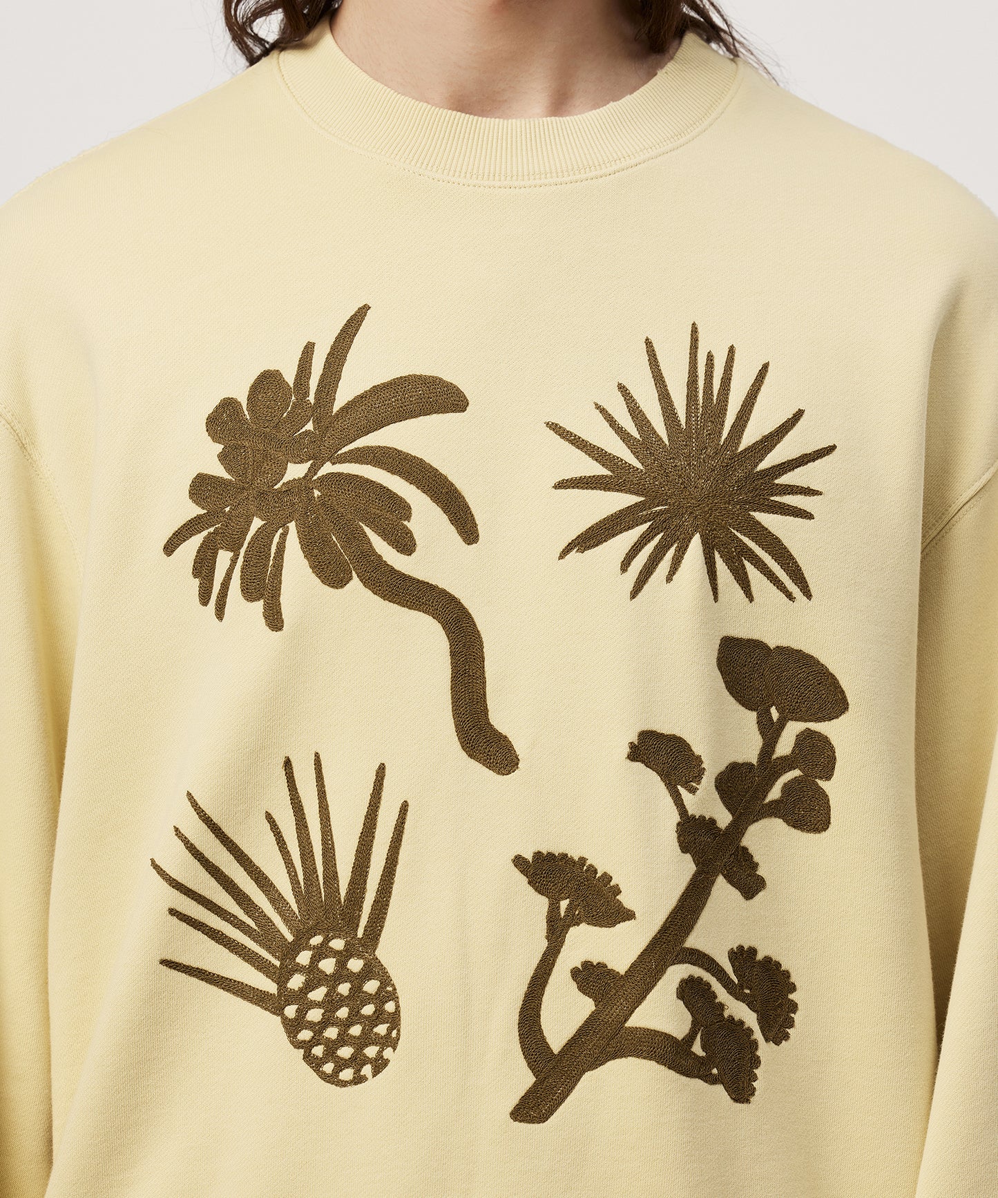 [CROQUIS]Eternal Bloom Embroidered Sweatshirt